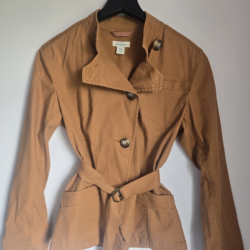Sundance Brown Utility Jacket with Belt